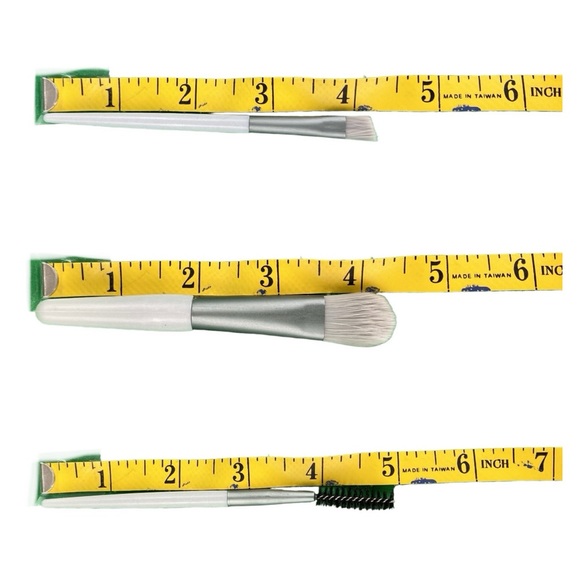 8 Piece Light Blue Gray Travel Makeup Brushes with Case - Picture 7 of 9